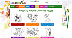 Desktop Screenshot of coloringme.com