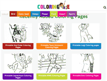 Tablet Screenshot of coloringme.com